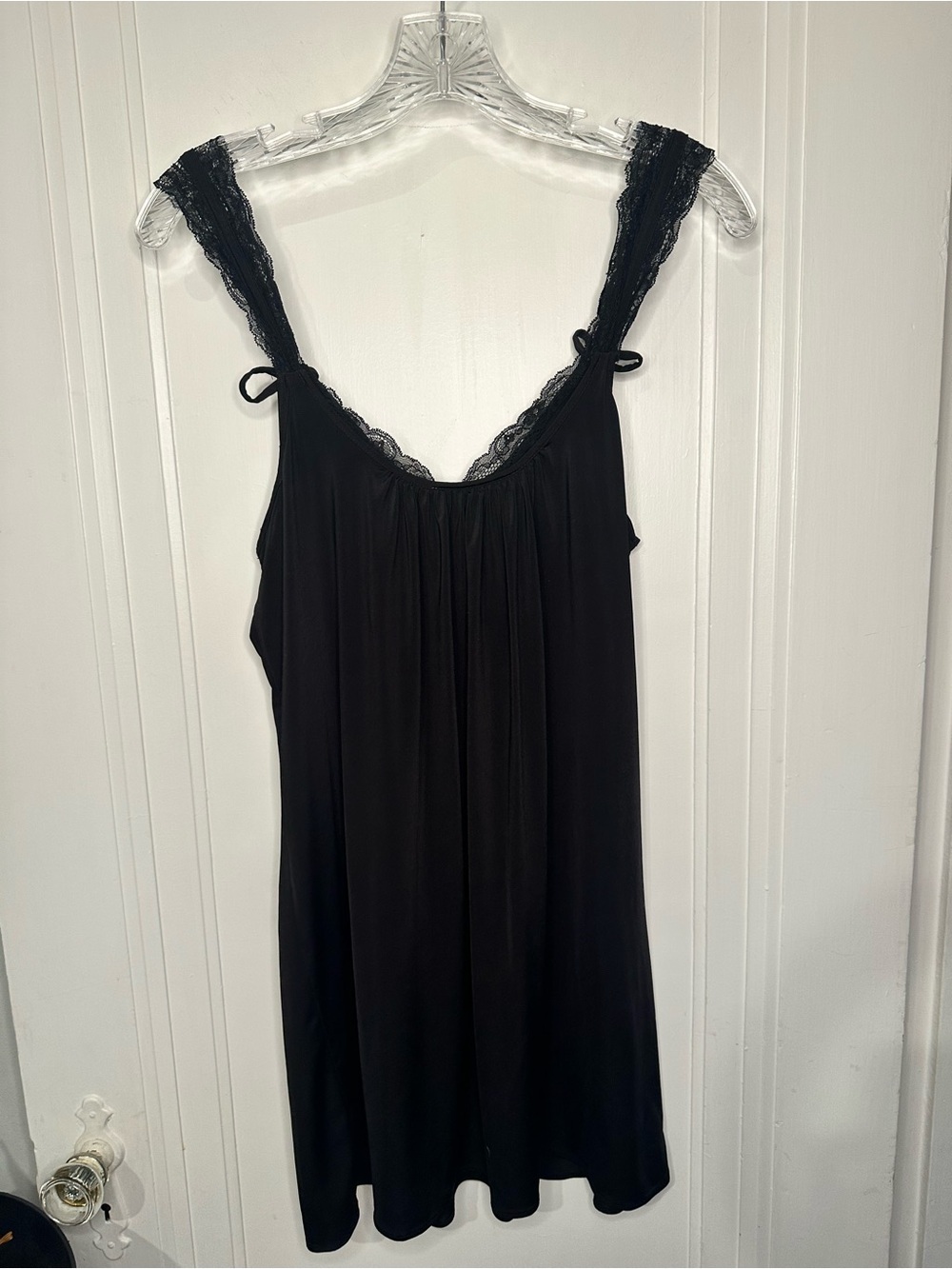 Oscar de la Renta Pink Label medium black negligee - Picture 2 of 8
